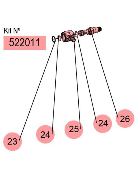 522011, KIT EJE + CONJUNTO RÓTULA