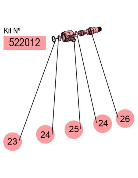 522012, KIT EJE + CONJUNTO RÓTULA