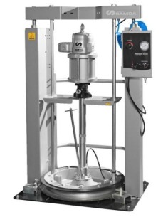 PAQUETE DE BOMBA NEUMÁTICA PUMPMASTER 60 - 12:1 PARA GRASA CON INDUCTOR NEUMÁTICO BASIC, BIDÓN 185 KG