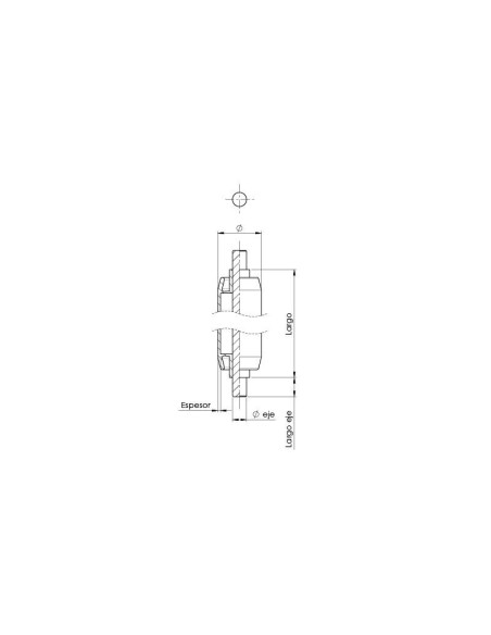 Rodillos de acero | 78-677/30 ROD-50X600X8 AC