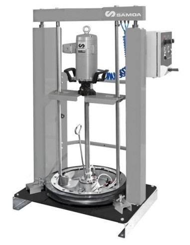 PAQUETE DE BOMBA NEUMÁTICA PUMPMASTER 45 - 40:1 PARA GRASA CON INDUCTOR NEUMÁTICO AUTOMATIC, BIDÓN 185 KG