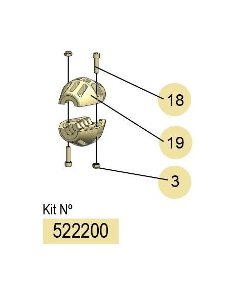 522200, KIT TOPE MANGUERA