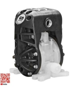 BOMBA NEUMÁTICA DE DOBLE MEMBRANA 1/4, DC20, SERIE DIRECTFLO, PP-PTFE-PTFE-VITÓN