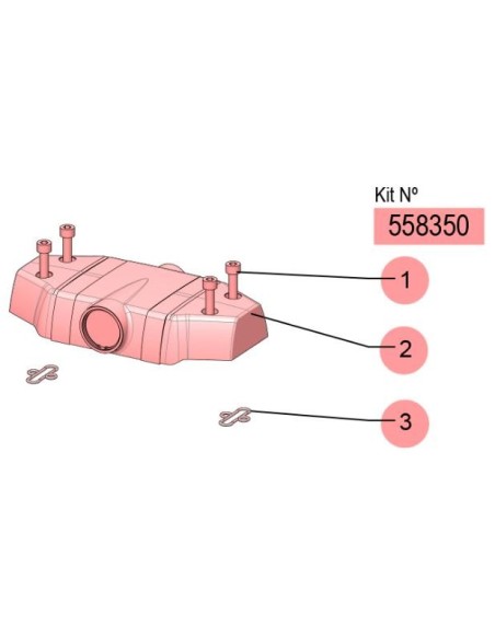 558350, KIT DISTRIBUIDOR DE AIRE DF-100 METAL. STAND.