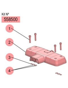558500, KIT DISTRIBUIDOR DE AIRE DF-250 (GRIS)