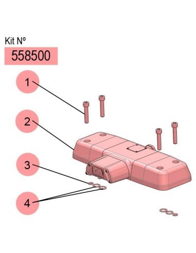 558500, KIT DISTRIBUIDOR DE AIRE DF-250 (GRIS)