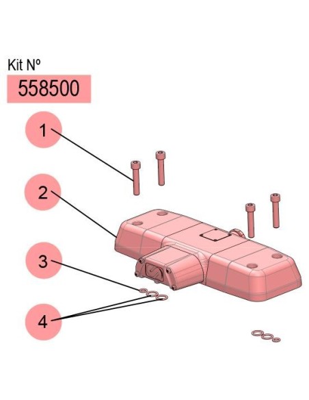 558500, KIT DISTRIBUIDOR DE AIRE DF-250 (GRIS)