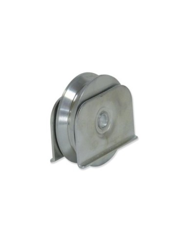 Ruedas con soporte soldar canal V. Zincadas | 80-170