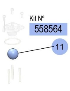 558564, KIT BOLAS DF-250 (NBR)