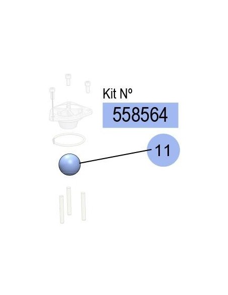 558564, KIT BOLAS DF-250 (NBR)