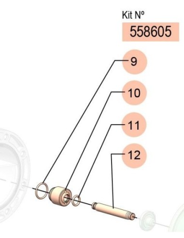 558605, KIT EJE DC-20