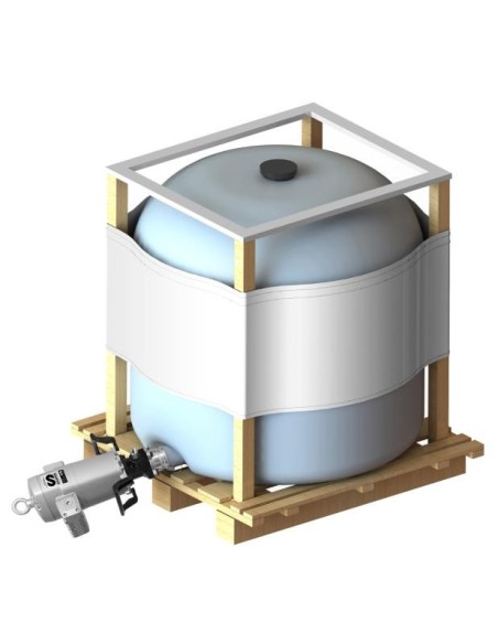KIT DE BOMBA NEUMÁTICA PUMPMASTER 45 - 70:1 PARA GRASA, MONTAJE HORIZONTAL, CISTERNA