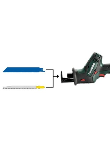 Sierra de sable 18V + maletín METABO 602266840 SSE 18 LTX Compact