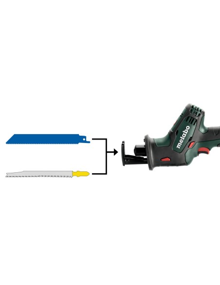 Sierra de sable 18V + maletín METABO 602266840 SSE 18 LTX Compact