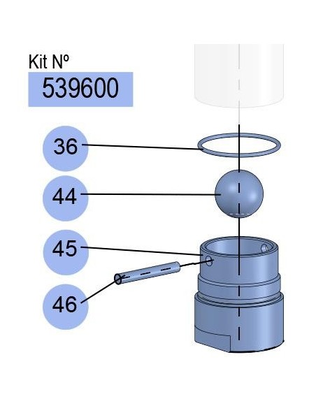 KIT VÁLVULA PIE (BSP) PM45-6,1/PM60-12,1