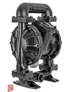 BOMBA NEUMÁTICA DE DOBLE MEMBRANA 2, UP20, SERIE PIVOT, ALUMINIO-NBR-NBR, BSP-CENTRAL-ROSCADA (LUBE)