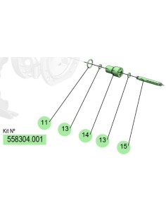 558304.001, KIT EJE DF-50 (C/J/E) (PTFE CO./NBR/INOX)
