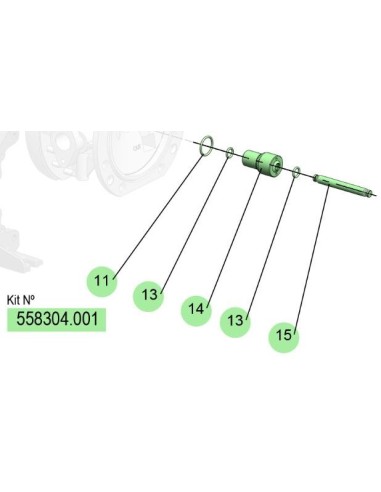 558304.001, KIT EJE DF-50 (C/J/E) (PTFE CO./NBR/INOX)