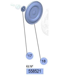 558521, KIT MEMBRANAS DP200 (HYTREL)