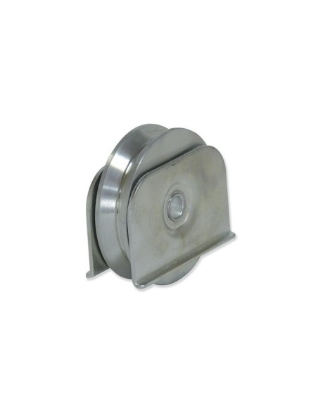 Ruedas con soporte soldar canal V. Zincadas | 80-166