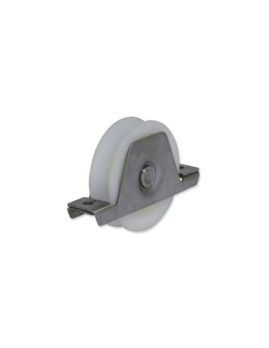 Ruedas poliamida con soporte encastar canal U. INOX | 80-226/5