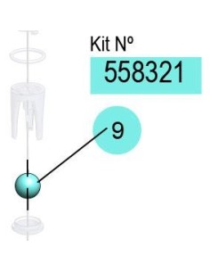 558321, KIT BOLAS DF-50 5/8 (ACETAL)