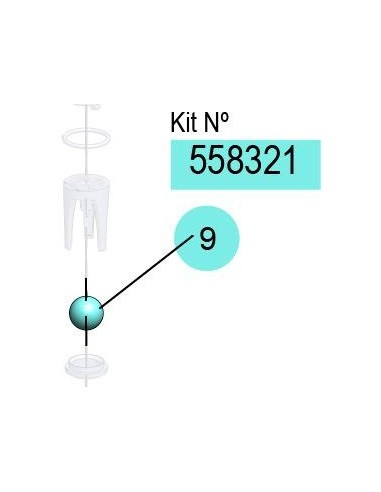 558321, KIT BOLAS DF-50 5/8 (ACETAL)
