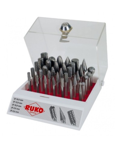 Surtidos fresas de metal duro con vástago de 6 mm