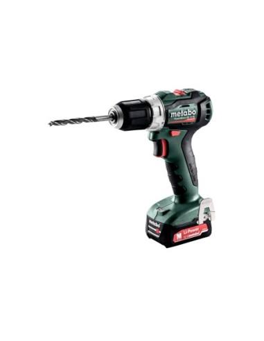 TALADRO ATORNILLADOR A BATERÍA 12V + 2 BATERÍAS + CARGADOR + MALETÍN, METABO 601038500 PowerMaxx BS 12 BL