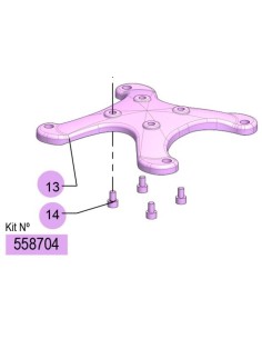 558704, KIT SOPORTE PLÁSTICO DF-50
