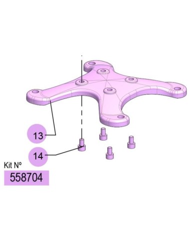 558704, KIT SOPORTE PLÁSTICO DF-50