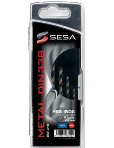 SESA - SESABOX INOX PROGRESIVA 3-4-5-6-8MM 5PZ.