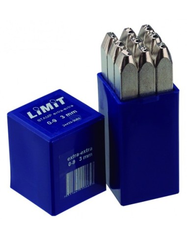 Set de punzones números para acero inoxidable 24433-6MM MARCADOR NUMEROS LIMIT PARA INOX Y METAL 6mm