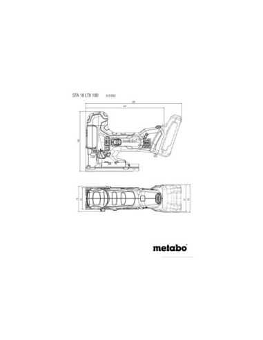 Sierra de calar batería de 18V + maletín METABO 601002840 STA 18 LTX 100