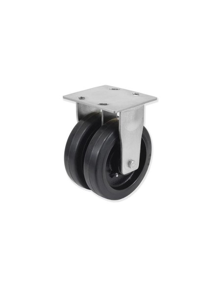 QD - Rotantes Modelo Q con Rueda Doble D Sujeción por Pletina P | 36-913/04 QDPF6 150 HGB5