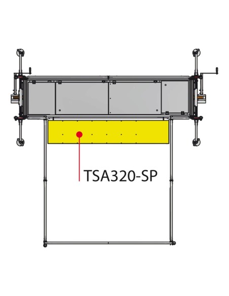 TSA320-SP | Panel lateral ajustable apoyado en el vehículo