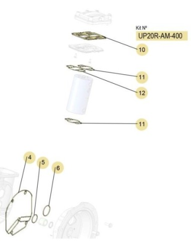KIT JUNTAS MOTOR DE AIRE UP20