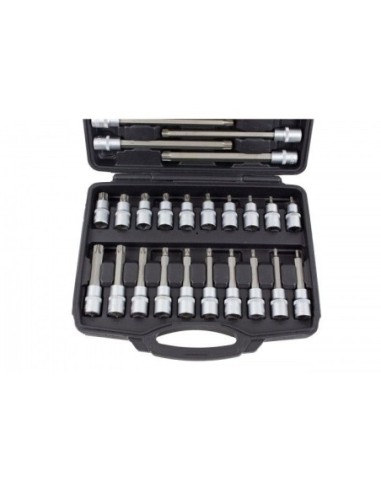 KIT LLAVES DE VASO C/ PUNTA TORX 1/2 32PZS
