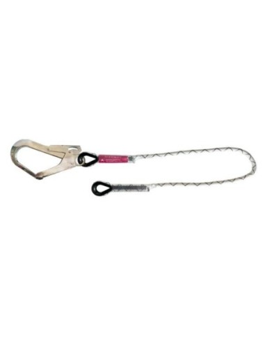 Eslinga universal de posicionamiento. Fabricada en poliamida con guardacabos en los dos extremos y con 1 conector AA023 (alumin