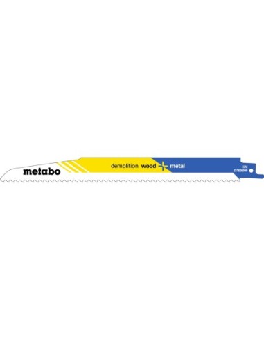5 hojas para sierras de sable demolition wood + metal 225 x 1,6 mm (631926000)