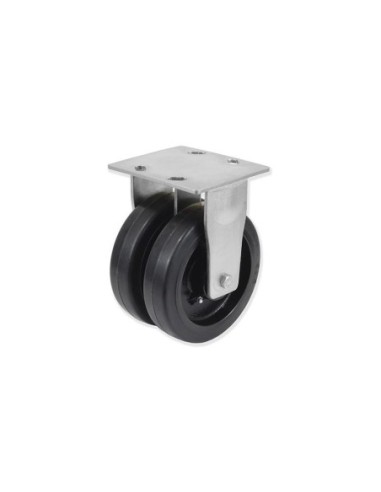 QD - Rotantes Modelo Q con Rueda Doble D Sujeción por Pletina P | 36-913/06 QDPF6 200 HGB5