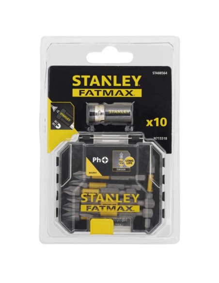 Tic Tac con 10 piezas. 9 puntas 50mm y adaptador magnético con bloqueo
