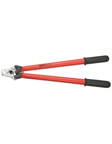 Tijeras cortacables para trabajar a dos manos aislados por inmersión en plástico reforzado, según norma VDE 600 mm KNIPEX 95 27