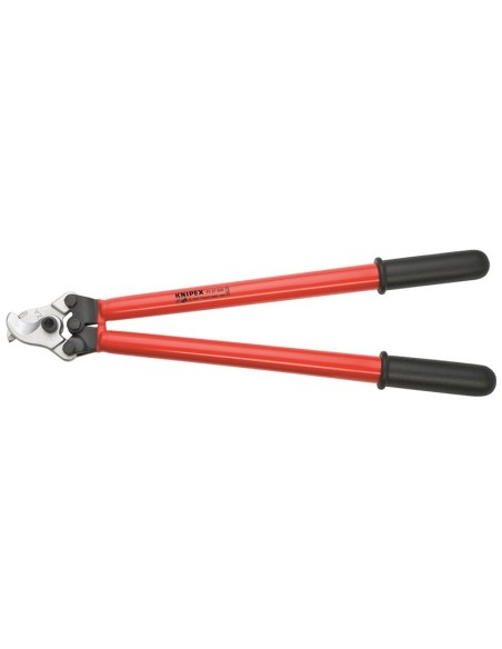 Tijeras cortacables para trabajar a dos manos aislados por inmersión en plástico reforzado, según norma VDE 600 mm KNIPEX 95 27