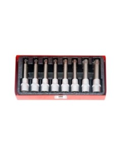 JUEGO LLAVES 1/2 CON PUNTA TORX LARGA 08pcs