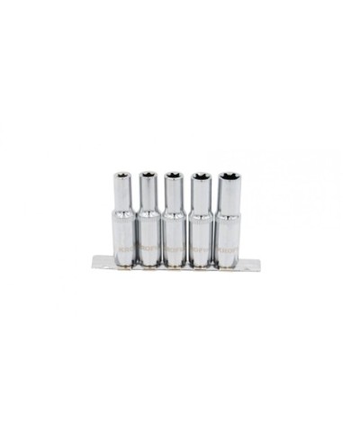 KIT 5PZS LLAVES LONGAS 3/8 TORX INTERIOR E8-E14