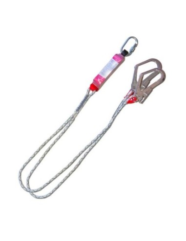 DOBLE ESLINGA Ø10,5 FIJA LONG 2M C/AA011+ 2XAA022 (APERTURA 50MM) + ABSORBEDOR ABE