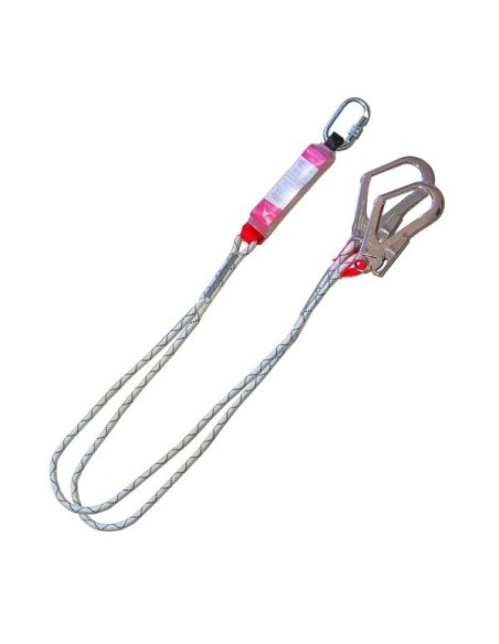 DOBLE ESLINGA Ø10,5 FIJA LONG 2M C/AA011+ 2XAA022 (APERTURA 50MM) + ABSORBEDOR ABE