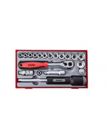 TT3819 19PC 3/8DR.MM SKT SET TC-TRAY TT3819 19PC 38DRMM SKT SET TC