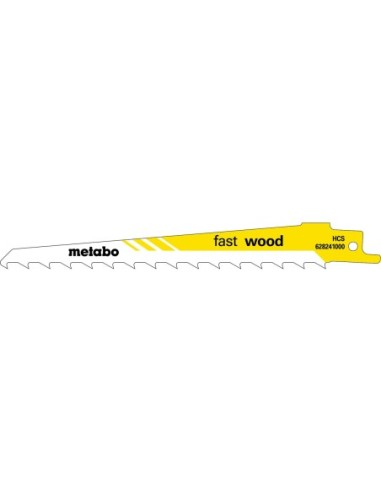 5 hojas para sierras de sable fast wood 150 x 1,25 mm (628241000)
